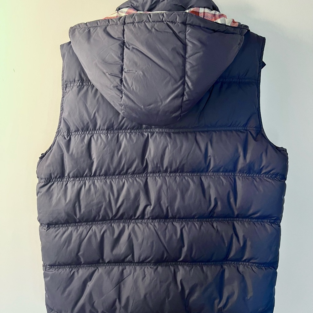 Jack Wills Blue Quilted Vest with High Collar - Picture 2 of 3